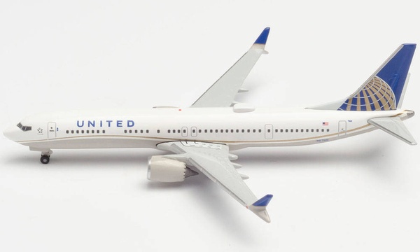 533416 Herpa UNITED / ユナイテッド航空 B737 MAX9 N67501 1:500 完売しました。 Herpa 1:500 United Airlines / ユナイテッド航空 737 MAX9 亜鉛ダイキャスト製