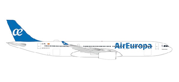 533454 Herpa Air Europa / エア ヨーロッパ Francisca Acera A330-300 EC-MHL 1:500 お取り寄せ Herpa 1:500 Air Europe / エア・ヨーロッパ A330-300 亜鉛ダイキャスト製