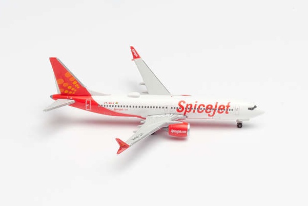 533638 Herpa Spicejet / スパイスジェット King Chilli B737 MAX8 VT-MAX 1:500 完売しました。 Herpa 1:500 Spicejet / スパイスジェット 737 MAX8 亜鉛ダイキャスト製