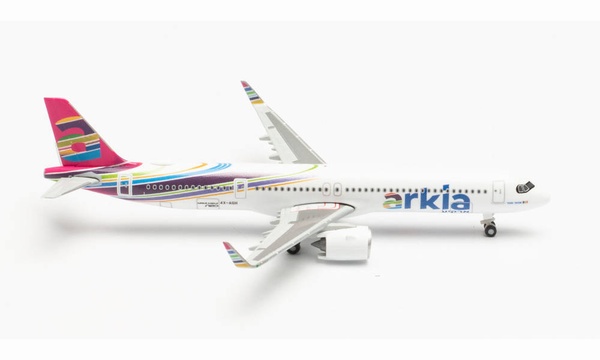 533928 Herpa Arkia Israel A321neo Fuchsia variant 4X-AGH 1:500 お取り寄せ Herpa 1:500 Arkia Israeli Airlines / アルキア・イスラエル航空 A321neo 亜鉛ダイキャスト製