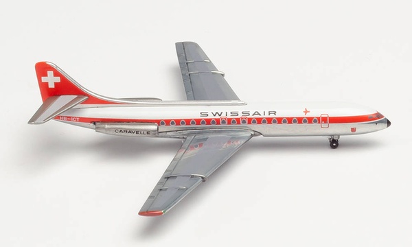 534062 Herpa SWISS / スイス航空 Uri SE-210カラベル HB-ICS 1:500 完売しました。