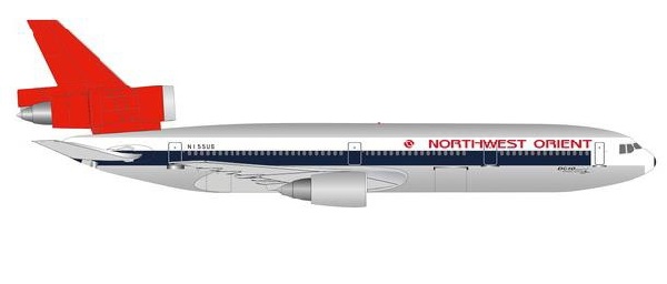 534369 Herpa NORTHWEST ORIENT / ノースウエストオリエント DC-10-40 DC-10 50th N155US 1:500 完売しました。 Herpa 1:500 Northwest Orient Airlines / ノースウエストオリエント DC-10 亜鉛ダイキャスト製
