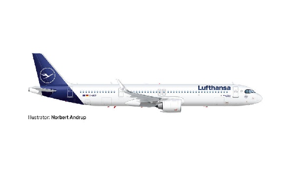 534376-001 Herpa Lufthansa / ルフトハンザドイツ航空 A321neo D-AIEF Forchheim 1:500 完売しました。