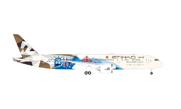534543 Herpa ETIHAD AIRWAYS / エティハド航空 B787-9 Choose the USA A6-BLE 1:500 完売しました。