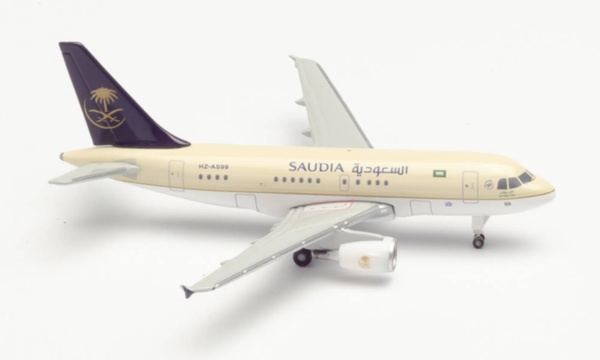534727 Herpa SAUDIA / サウジアラビア航空/サウディア A318 HZ-AS99 1:500 お取り寄せ Herpa 1:500 SAUDIA/Saudi Arabian Airlines / サウジアラビア航空/サウディア A318 亜鉛ダイキャスト製
