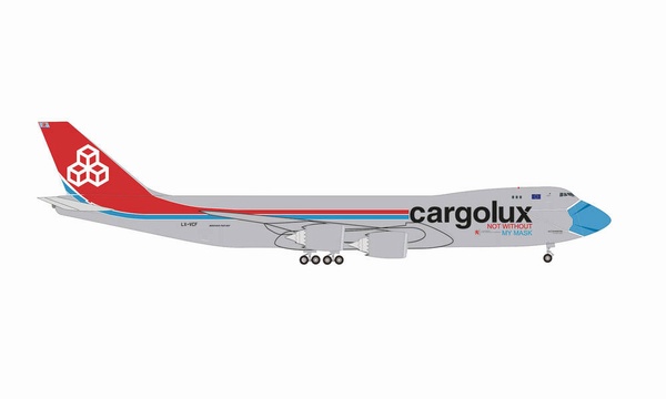 534895 Herpa Cargolux B747-8F LX-VCF Not With My Mask 1:500　完売しました