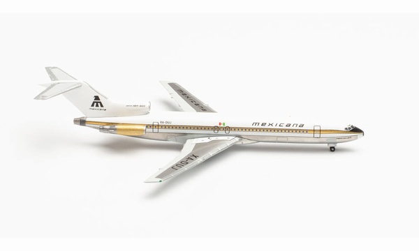 535052 Herpa MEXICANA / メキシカーナ航空　メヒカーナ B727-200 XA-DUJ Golden Aztec 1:500 完売しました。 Herpa 1:500 MEXICANA / メキシカーナ航空 メヒカーナ 727-200 亜鉛ダイキャスト製