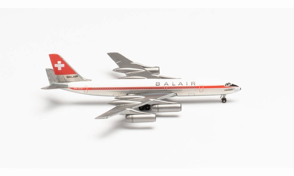 535175 Herpa Balair / バルエア CV990 HB-ICH 1:500 完売しました。 Herpa 1:500 Balair / バルエア CV990 亜鉛ダイキャスト製