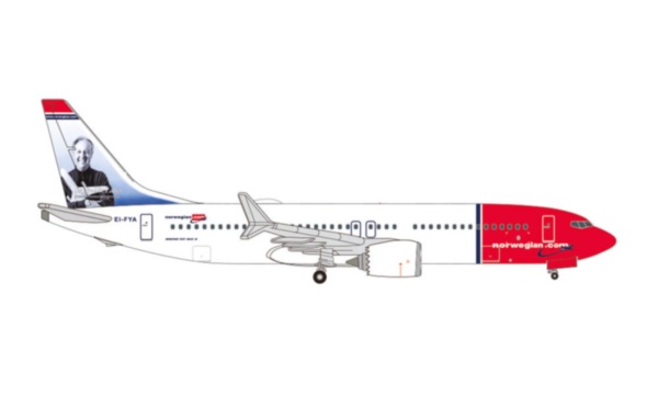 535229 Herpa NORWEGIAN / ノルウェージャン・エアシャトル Sir Freddie Laker B737 MAX8 EI-FYA 1:500 完売しました。