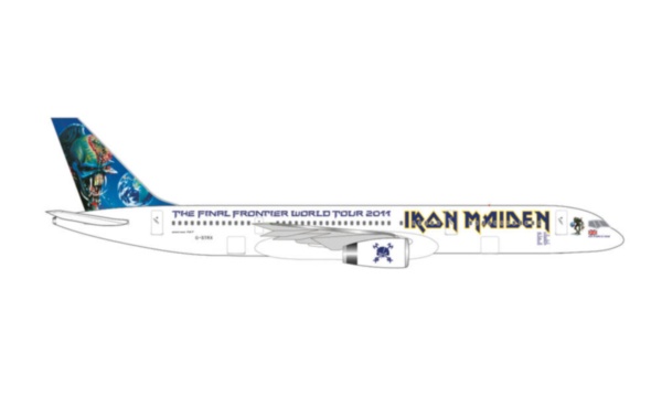 535267 Herpa IRON MAIDEN Ed Force One 2011 / アイアンメイデン B757-200 G-STRX 1:500 お取り寄せ