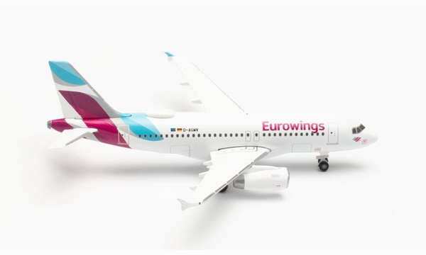 535342 Herpa Eurowings/ ユーロウイングス A319 D-AGWV 1:500 完売しました。 Herpa 1:500 Eurowings / ユーロウイングス A319 亜鉛ダイキャスト製
