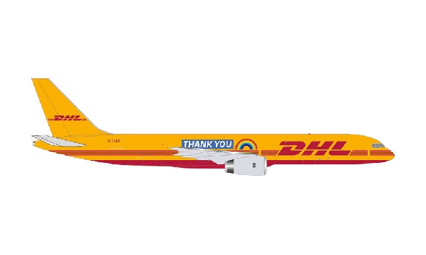 535526 Herpa DHL / ディーエイチエル B757-200 G-DHKF Thank you 1:500 完売しました。