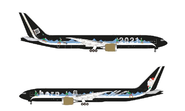 535540 Herpa Christmas model 2021 / クリスマスモデル Boeing777-8 1:500 お取り寄せ Herpa 1:500 Christmas model / クリスマスモデル 777-8 亜鉛ダイキャスト製
