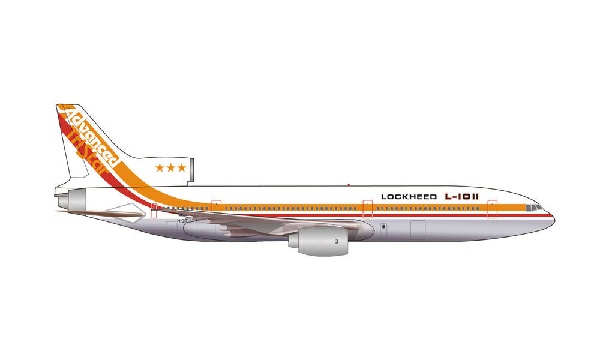 535571 Herpa Lockheed house color / ロッキード　ハウスカラー L-1011 N1011 1:500 完売しました。 Herpa 1:500 Lockheed house color / ロッキード ハウスカラー L-1011 亜鉛ダイキャスト製