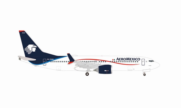535595 Herpa Aeromexico / アエロメヒコ B737 MAX8 XA-MAK 1:500 完売しました。 Herpa 1:500 Aeromexico / アエロメヒコ 737 MAX8 亜鉛ダイキャスト製