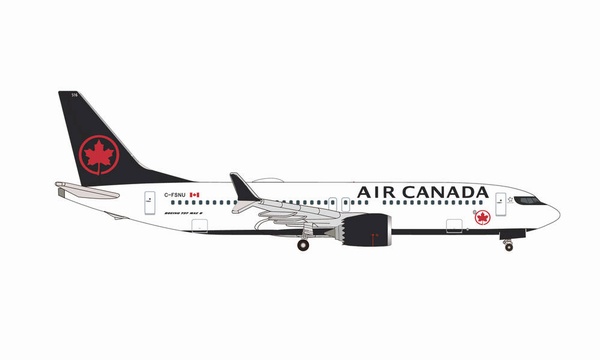 535601 Herpa Air Canada / エア　カナダ B737 MAX8 C-FSNU 1:500 完売しました。 Herpa 1:500 Air Canada / エア・カナダ 737 MAX8 亜鉛ダイキャスト製