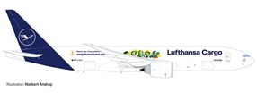 535755 Herpa Lufthansa Cargo / ルフトハンザドイツ航空 B777F D-ALFI Buenos Dias Mexico 1:500 完売しました。 Herpa 1:500 Lufthansa Cargo / ルフトハンザ カーゴ 777-200F 亜鉛ダイキャスト製