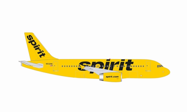 535809 Herpa Spirit / スピリット航空　スピリッツ航空 A319 N532NK 1:500 完売しました。 Herpa 1:500 Spirit / スピリット航空/スピリッツ航空 A319 亜鉛ダイキャスト製