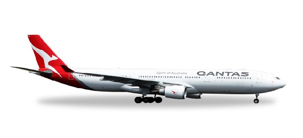 558532 Herpa Qantas / カンタス航空 A330-300 VH-QPJ 1:200 完売しました。 Herpa 1:200 Qantas Airways / カンタス航空 A330-300 プラスチック製