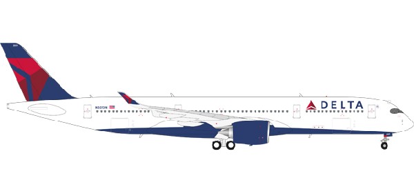 558815 Herpa Delta / デルタ航空 A350-900XWB N501DN 1:200 完売しました。 Herpa 1:200 Delta Air Lines / デルタ航空 A350-900 プラスチック製