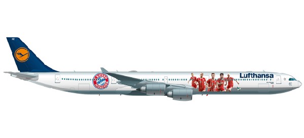 558846 Herpa Lufthansa / ルフトハンザドイツ航空 A340-600 FC Bayern Tour china2017 1:200 完売しました。 Herpa 1:200 Lufthansa / ルフトハンザドイツ航空 A340-600 
