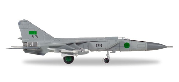 558907 Herpa リビア空軍 Mig-25PD 1025th 6716 1:200 完売しました。 Herpa 1:200 Libyan Air Force / リビア空軍 MiG-25 フォックスバット 亜鉛ダイキャスト製