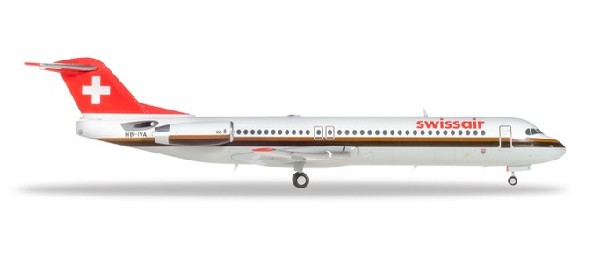 559386 Herpa SWISS / スイス航空 F-100 HB-IVA Aarau 1:200 お取り寄せ