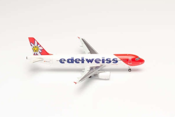 559584 Herpa Edelweiss / エーデルワイス航空 A320 HB-IJYU 1:200 完売しました。 Herpa 1:200 Edelweiss Air / エーデルワイス航空 A320 プラスチック製