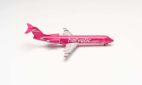 559966 Herpa HELVETIC / ヘルヴェティック・エアウェイズ F-100 HB-JVC 1:200 完売しました。