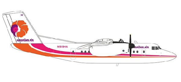 559973 Herpa HAWAIIAN / ハワイアン航空 DHC-7 N919HA 1:200 完売しました。 Herpa 1:200 HAWAIIAN / ハワイアン DHC-7 亜鉛ダイキャスト製