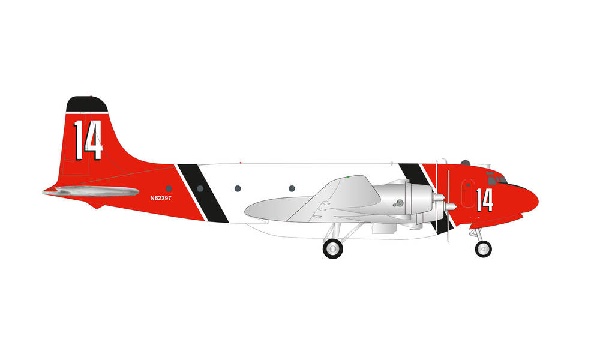 570954 Herpa AERO UNION / アエロユニオン C-54森林火災用空中消火機 14 N62297 1:200 完売しました。 Herpa 1:200 AERO UNION / アエロユニオン 森林火災用空中消火機 C-54 スカイマスター 亜鉛ダイキャスト製