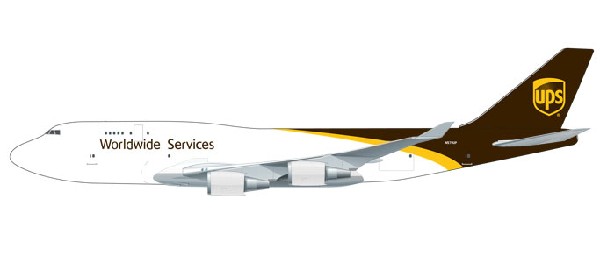 611916 Herpa SNAPFIT UPS B747-400F N579UP 1:250 完売しました。 Herpa SNAPFIT 1:250 UPS / ユーピーエス ユナイテッド・パーセル・サービス 747-400F プラスチック製