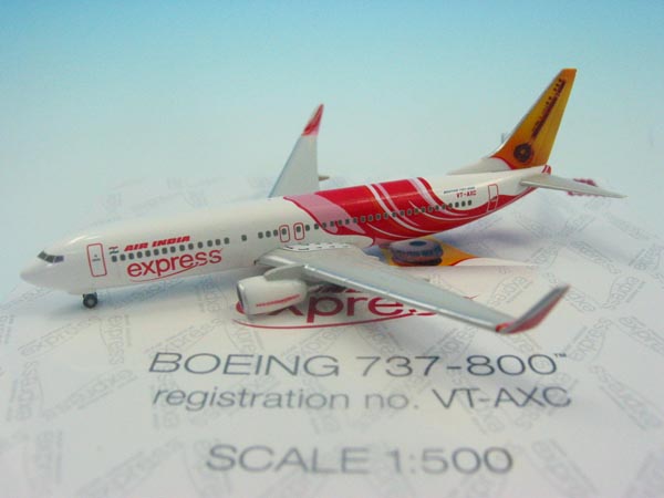 8034 Hogan Air India / エア インディア B737-800 VT-AXC 1:500 メーカー完売 Hogan 1:500 Air India / エア インディア 737-800 亜鉛ダイキャスト製