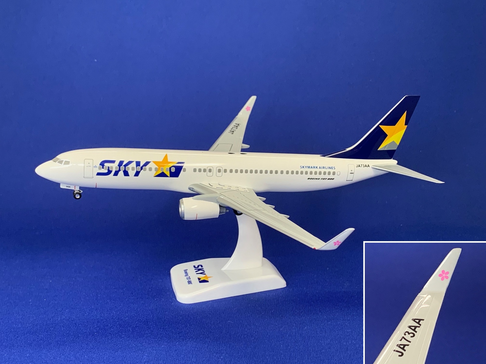BC20001 HOGAN SKYMARK Airlines / スカイマーク B737-800 JA73AA さくら 1:200 完売しました。 Hogan 1:200 SKYMARK AIRLINES / スカイマーク 737-800 プラスチック製
