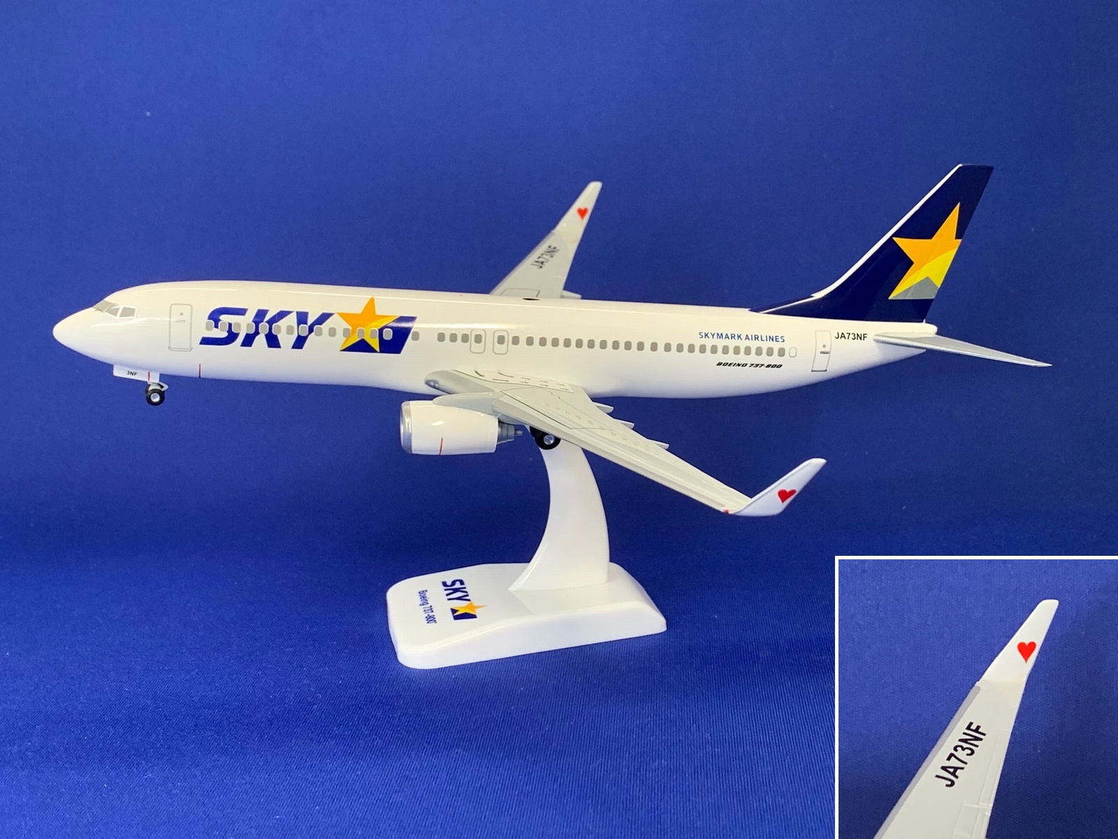 BC20003 HOGAN SKYMARK Airlines / スカイマーク B737-800 JA73NF ハート 1:200 完売しました。