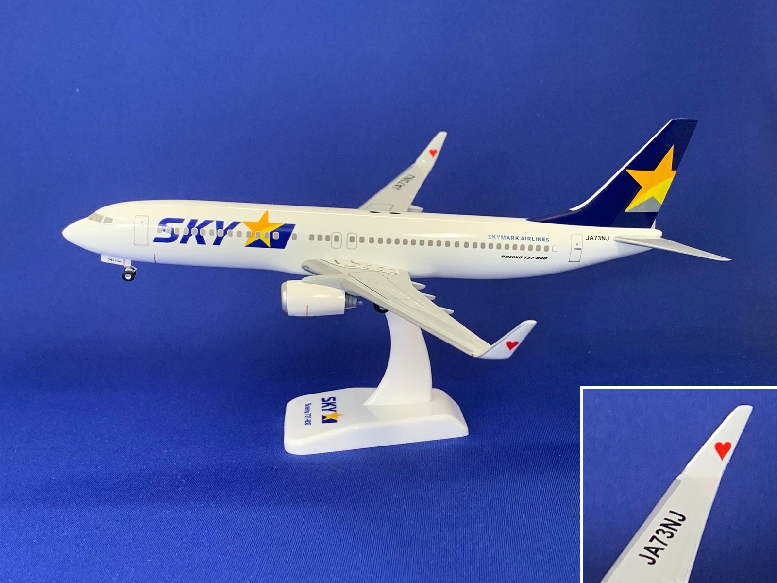 BC20004 HOGAN SKYMARK Airlines / スカイマーク B737-800 JA73NJ ハート 1:200 完売しました。