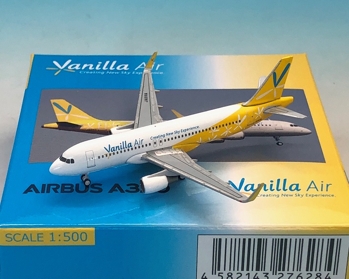 JW50001 Crosswingモデル Vanilla Air バニラエア A320 JA01VA 1:500 完売しました。