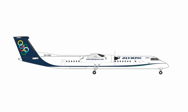 536080 Herpa Olympic Dash 8 Q400 SX-OBF 1:500 完売しました。 Herpa 1:500 Olympic Air / オリンピック航空 Q400 亜鉛ダイキャスト製