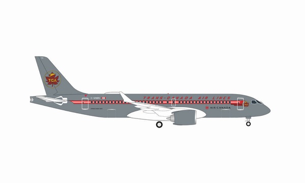 536158 Herpa Air Canada / エア・カナダ Trans Canada Air Lines retro livery A220-300 C-GNBN 1:500 お取り寄せ