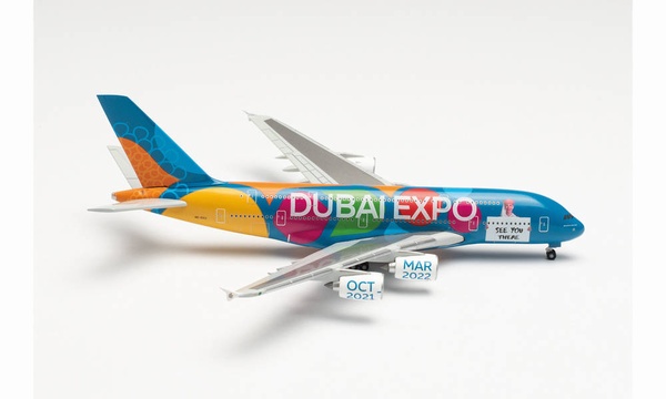 536288 Herpa Emirates / エミレーツ航空 Expo 2020 Dubai - Be Part of the Magic A380 A6-EEU 1:500 完売しました。