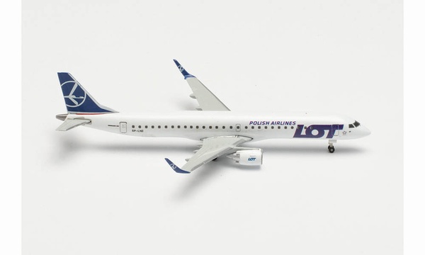536325 Herpa LOT Polish Airlines Embraer E195 SP-LND 1:500 お取り寄せ