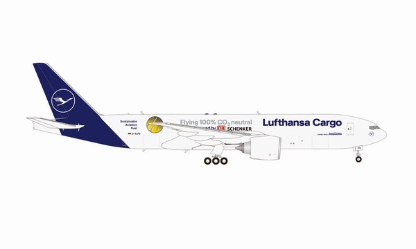 562799 Herpa Lufthansa / ルフトハンザドイツ航空 B777F DB Schenker D-ALFG Annyeonghaseyo Korea 1:400 メーカー完売