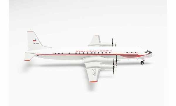 571333 Herpa CSA / チェコ航空 IL-18 OK-PAH 1:200 メーカー完売 Herpa 1:200 CSA Czechoslovak Airlines / チェコ航空 IL-18 亜鉛ダイキャスト製