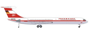 571708 Herpa Interflug / インターフルグ インターフルーク IL-62M DM-SEL 1:200 完売しました。 Herpa 1:200 Interflug / インターフルグ/インターフルーク IL-62 亜鉛ダイキャスト製