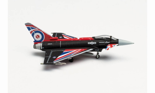 571821 Herpa イギリス空軍 Display Team, RAF Coningsby Anarchy 1 Typhoon ZJ914 1:200 お取り寄せ Herpa 1:200 RAF / Royal Air Force / イギリス空軍 EF-2000 ユーロファイター タイフーン 亜鉛ダイキャスト製