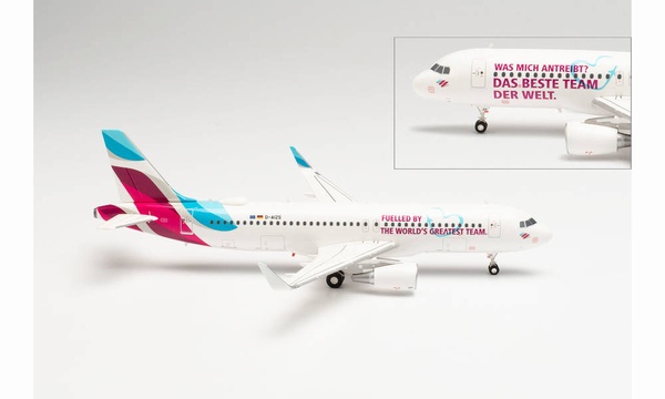 571838 Herpa Eurowings / ユーロウイングス A320 D-AIZS Teamflieger 1:200 完売しました。