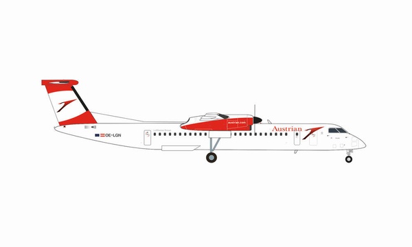 571975 Herpa Austrian / オーストリア航空 N/C Dash 8 Q400 OE-LGN 1:200 完売しました。
