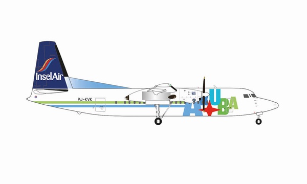 571982 Herpa INSEL / インセル・エア AIR F-50 PJ-KVK 1:200  お取り寄せ