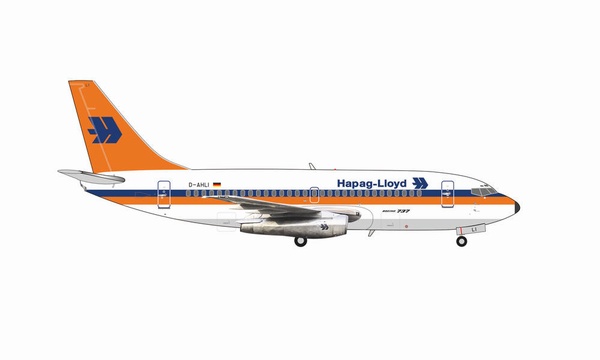 572132 Hapag-Lloyd Flug / ハパックロイド Flug B737-200 D-AHLI 1:200 完売しました。 Herpa 1:200 Hapag-Lloyd / ハパックロイド ハパクロイド 737-200 亜鉛ダイキャスト製
