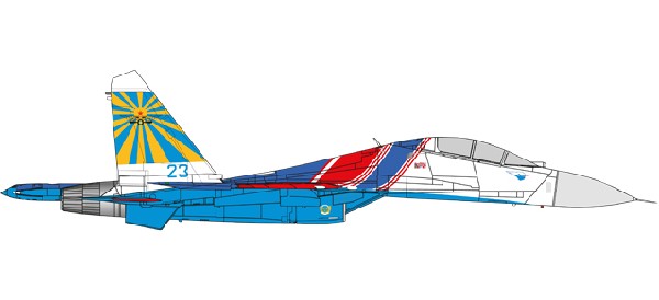 580212 Herpa ロシア空軍 SU-27UB ロシアンナイツ 237TsPAT 237th 23 blue 1:72 完売しました。